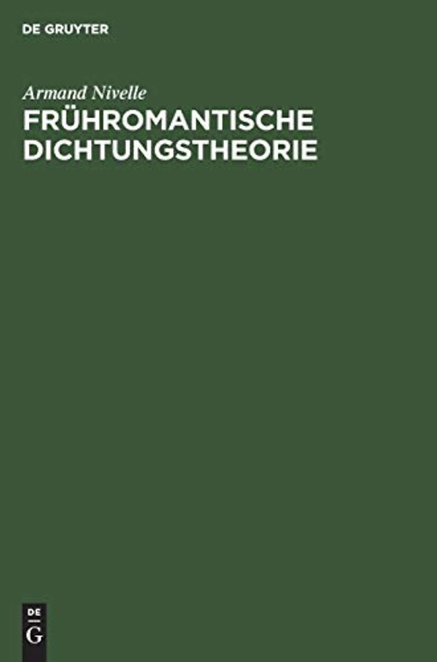 Frühromantische Dichtungstheorie