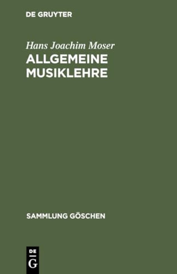 Allgemeine Musiklehre
