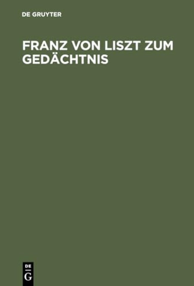 Franz von Liszt zum Gedächtnis – Zur 50. Wiederkehr seines Todestages am 21. Juni 1919
