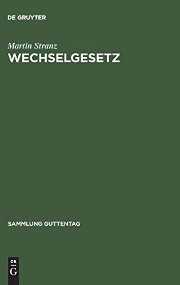 Wechselgesetz – Kommentar