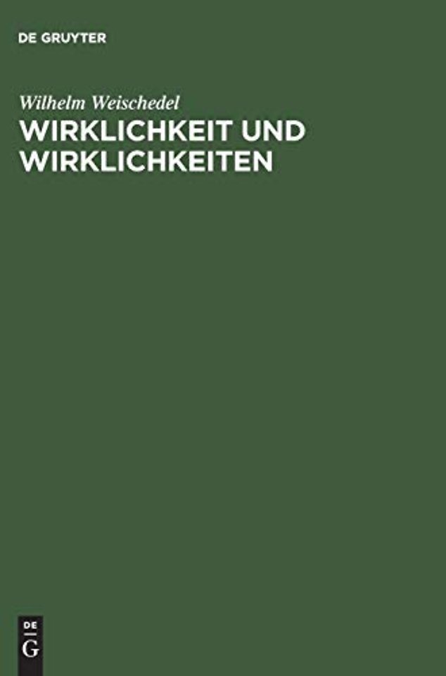 Wirklichkeit und Wirklichkeiten