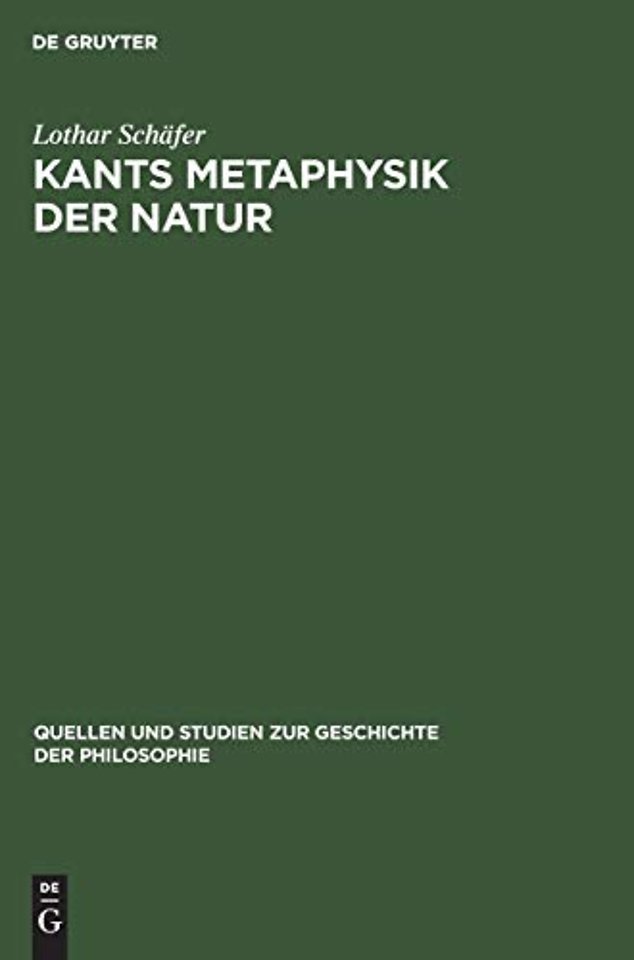 Kants Metaphysik der Natur
