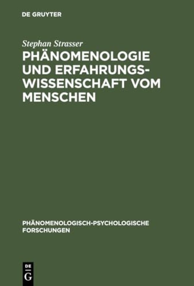Phänomenologie und Erfahrungswissenschaft vom Me – Grundgedanken zu einem neuen Ideal der Wissenschaftlichkeit