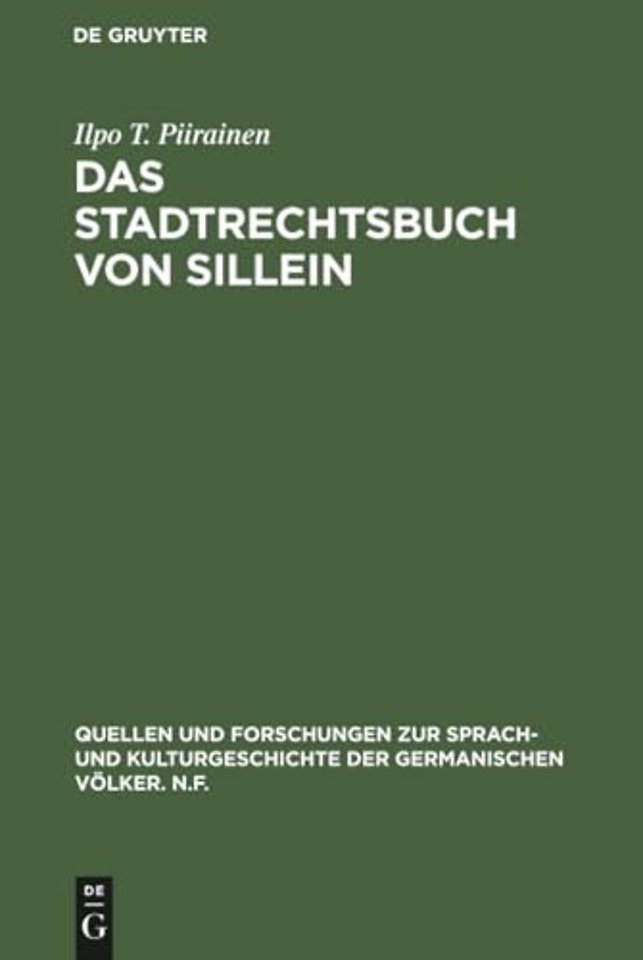 Das Stadtrechtsbuch von Sillein – Einleitung, Edition und Glossar