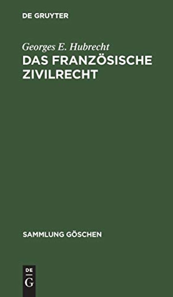 Das franzosische Zivilrecht