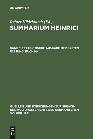 Textkritische Ausgabe der ersten Fassung, Buch I–X