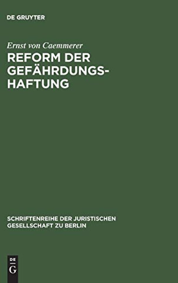 Reform der Gefahrdungshaftung