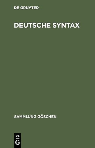 Deutsche Syntax