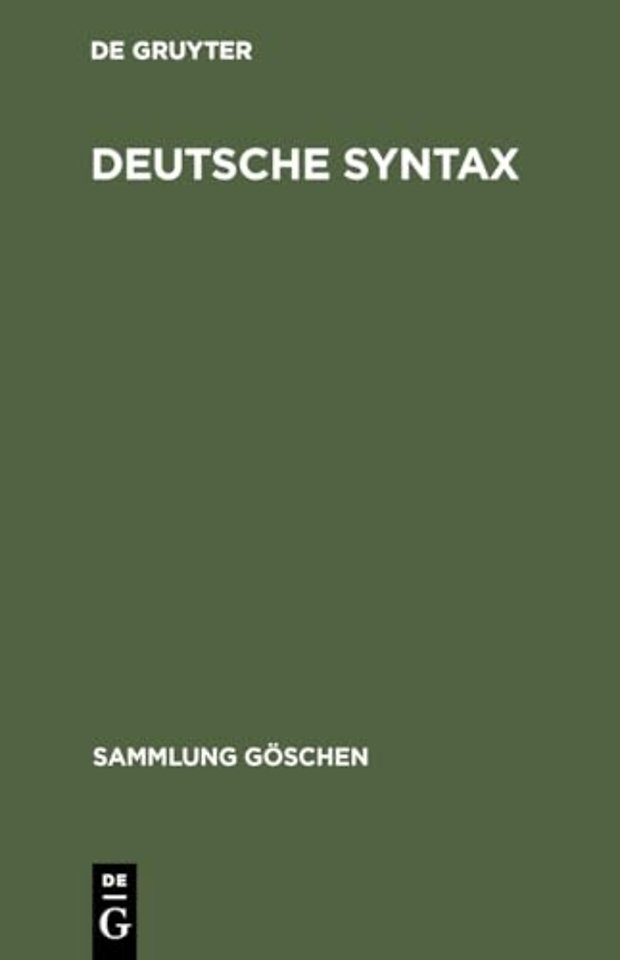 Deutsche Syntax