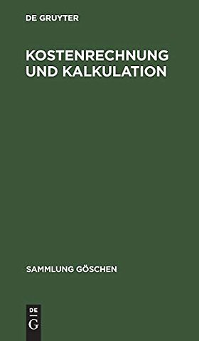 Kostenrechnung und Kalkulation