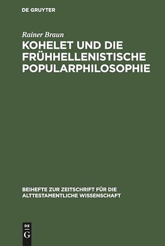 Kohelet und die frühhellenistische Popularphilosophie