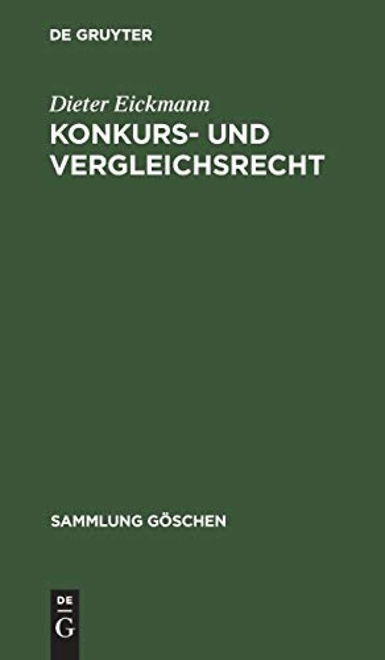 Konkurs– und Vergleichsrecht