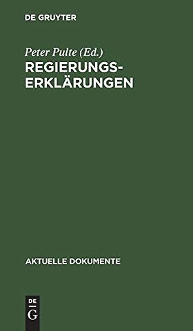 Regierungserklärungen – 1949–1973