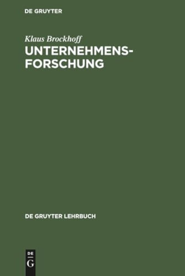 Unternehmensforschung – Eine Einführung
