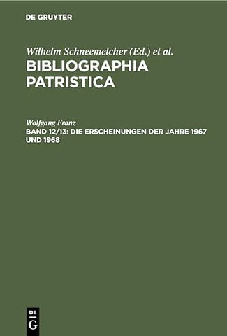 Die Erscheinungen der Jahre 1967 und 1968