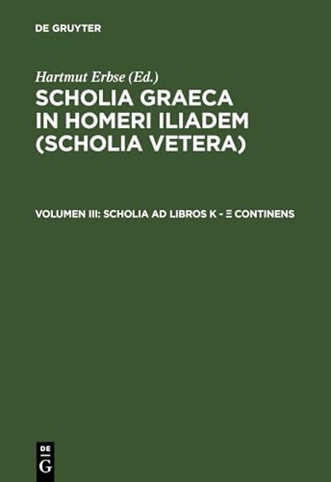 Scholia AD Libros K - Ξ Continens