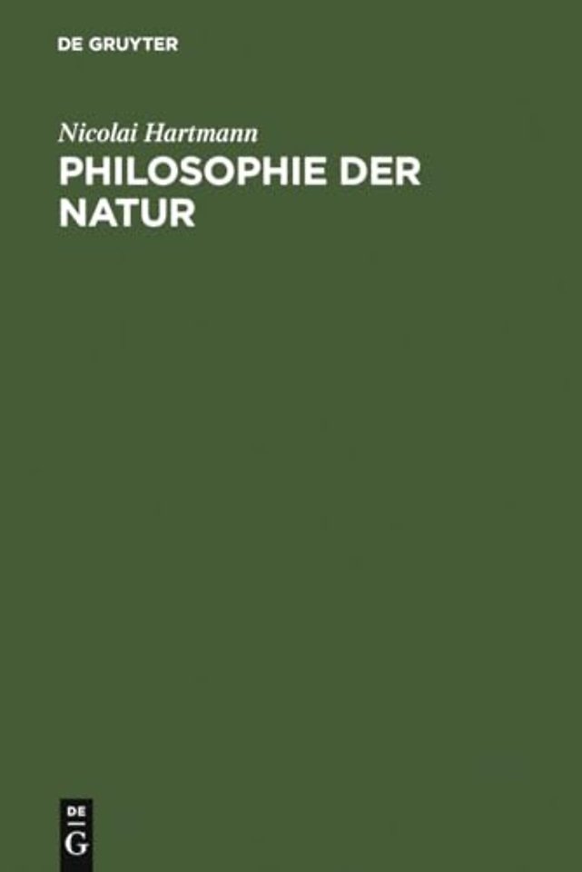 Philosophie der Natur – Grundriβ der speziellen Kategorienlehre