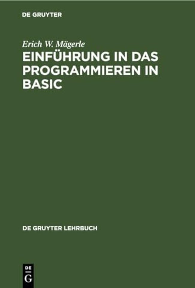 Einführung in das Programmieren in BASIC