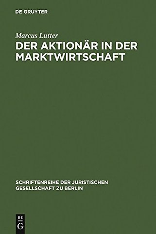 Der Aktionar in der Marktwirtschaft