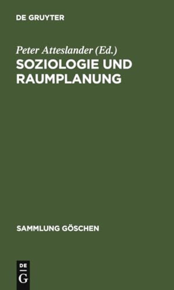 Soziologie und Raumplanung – Einführung in ausgewählte Aspekte