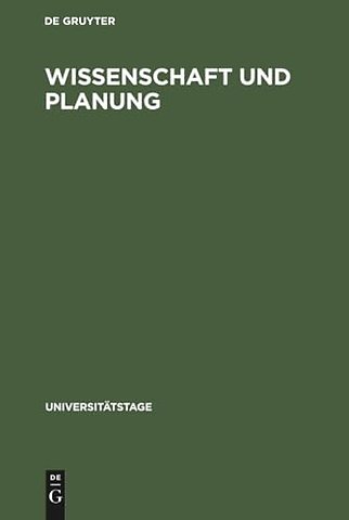 Wissenschaft und Planung