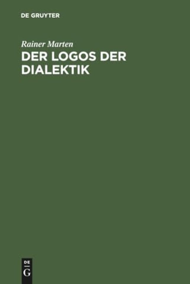 Der Logos der Dialektik – Eine Theorie zu Platons Sophistes