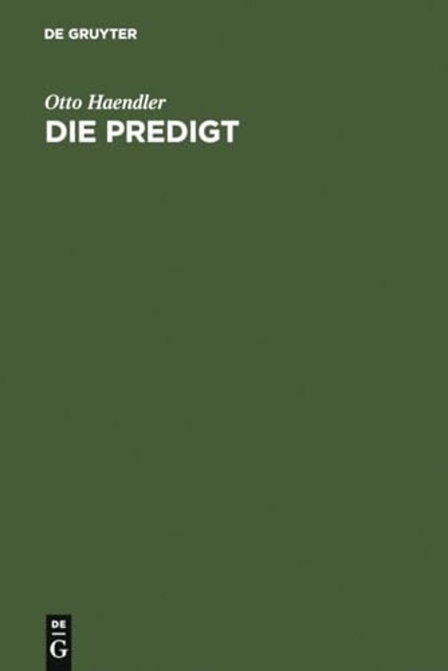 Die Predigt – Tiefenpsychologische Grundlagen und Grundfragen