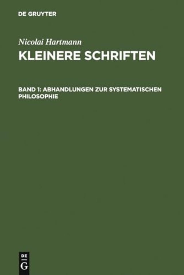 Abhandlungen zur systematischen Philosophie