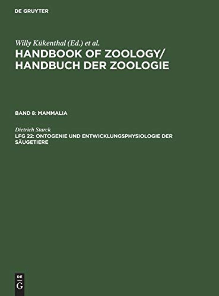 Ontogenie und Entwicklungsphysiologie der Säugetiere