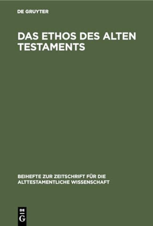 Gruyter s des Alten Testaments
