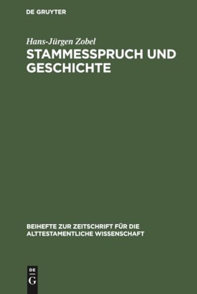 Stammesspruch Und Geschichte