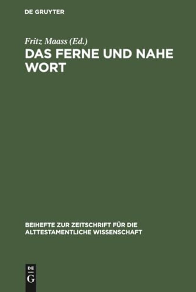 Das ferne und nahe Wort – Festschrift. Leonhard Rost zur Vollendung seines 70. Lebensjahres am 31.11.1966 gewidmet