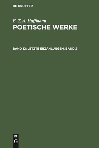 Letzte Erzählungen, Band 2