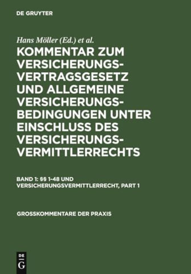 §§ 1–48 und Versicherungsvermittlerrecht