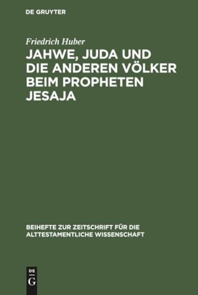 Jahwe, Juda und die anderen Völker beim Propheten Jesaja