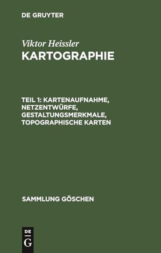 Kartenaufnahme, Netzentwürfe, Gestaltungsmerkmale, topographische Karten