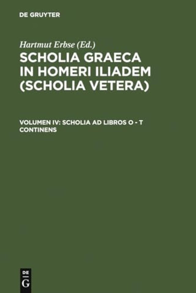 Scholia ad libros O – T continens