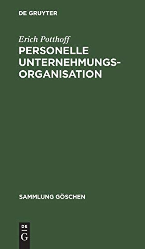 Personelle Unternehmungsorganisation