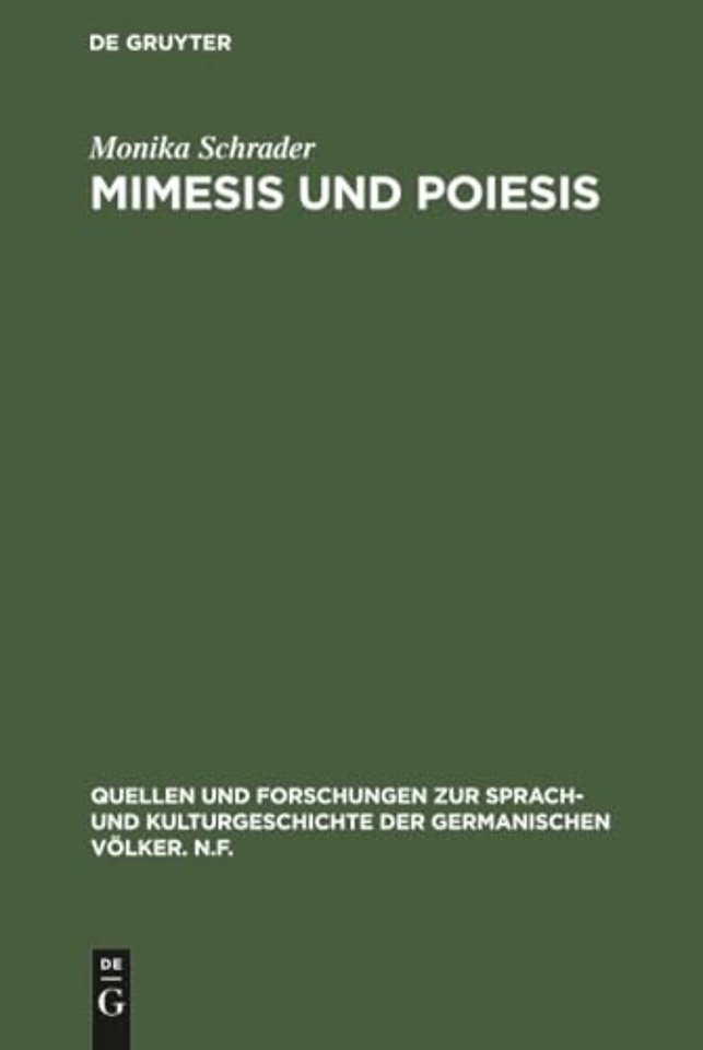 Mimesis und Poiesis – Poetologische Studien zum Bildungsroman