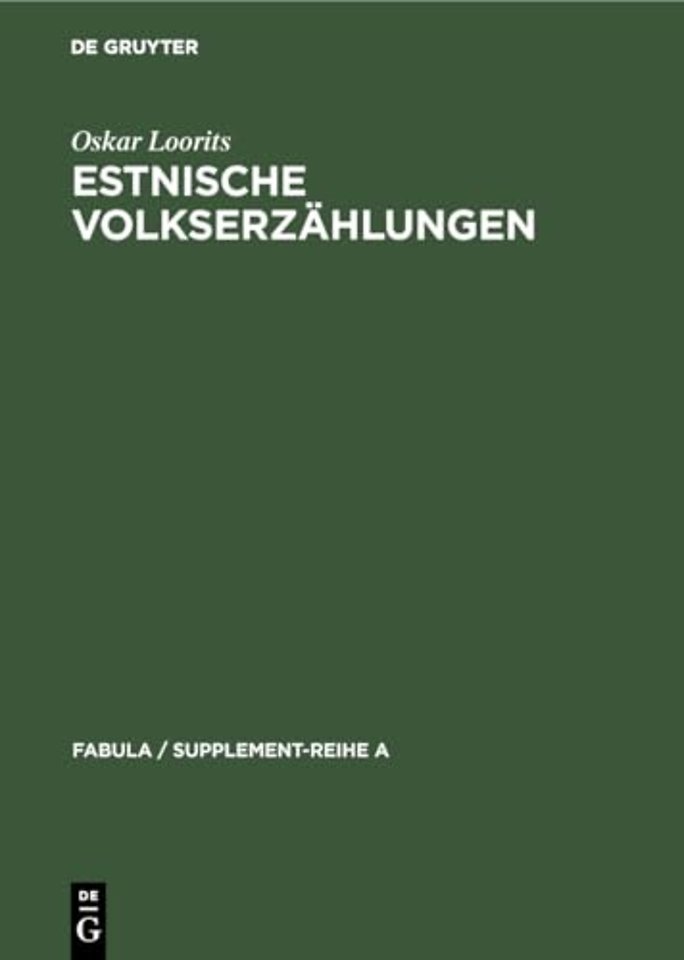 Estnische Volkserzahlungen