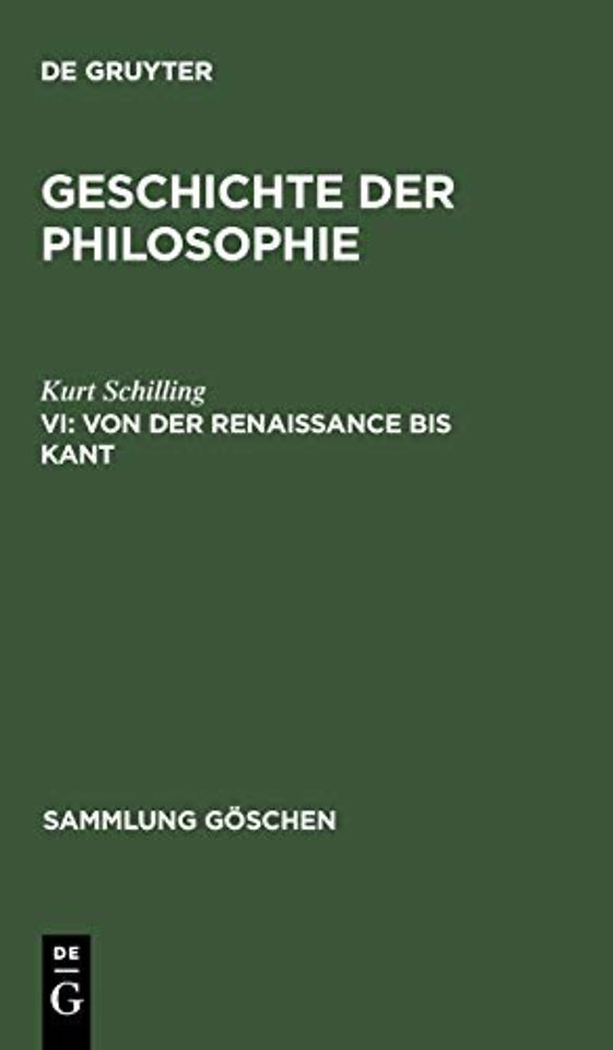 Von der Renaissance bis Kant