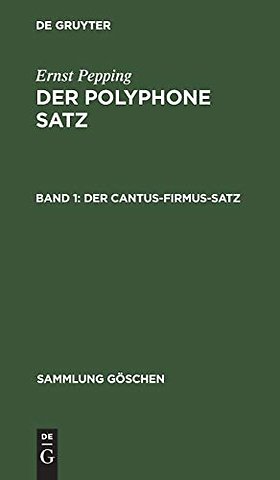 Der cantus–firmus–Satz