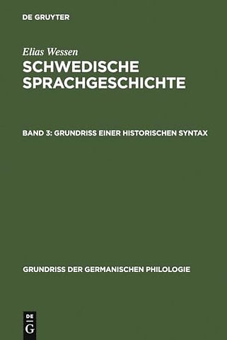 Grundriβ einer historischen Syntax