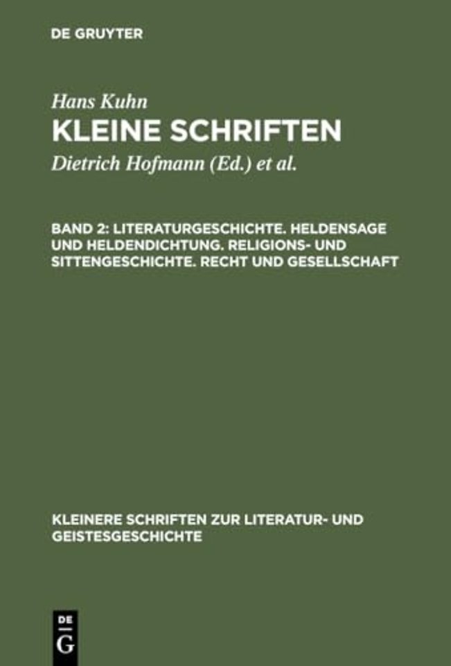 Literaturgeschichte. Heldensage und Heldendichtung. Religions– und Sittengeschichte. Recht und Gesellschaft
