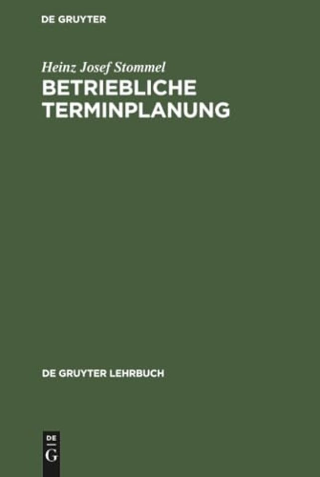 Betriebliche Terminplanung