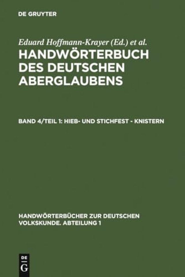 Hieb– und stichfest – knistern