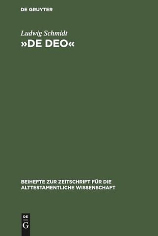 »De Deo« – Studien zur Literaturkritik und Theologie des Buches Jona, des Gesprächs zwischen Abraham und Jahwe in Gen 18, 2 ff. und von Hi 1