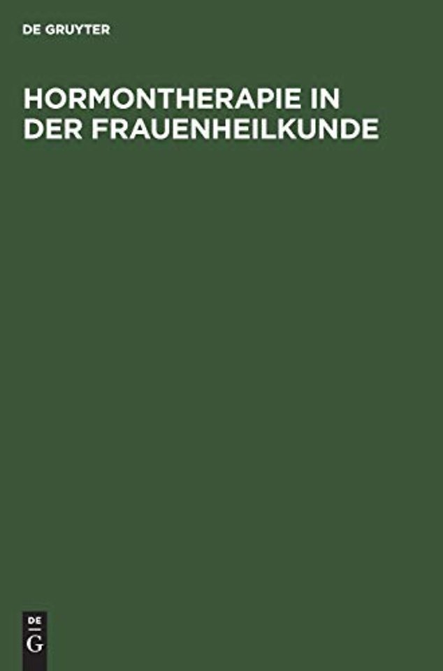Hormontherapie in Der Frauenheilkunde