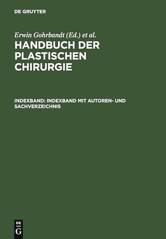 Indexband mit Autoren– und Sachverzeichnis