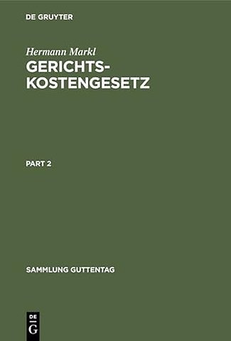 Gerichtskostengesetz – Kommentar